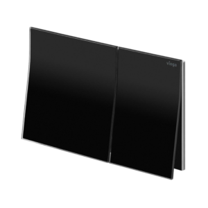 לחצן הדחה אופקי דו כמותי שחור זכוכית ויאגה visign for more 200