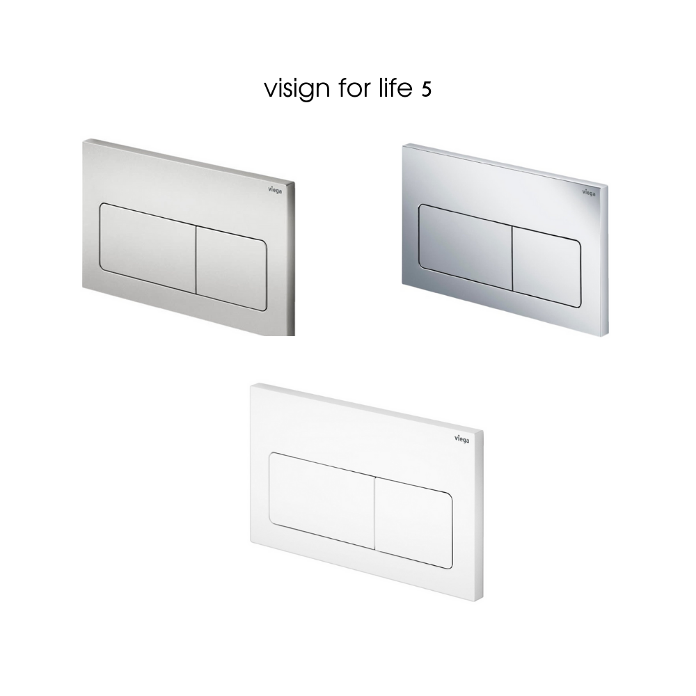 מיכל הדחה סמוי נמוך לקיר גבס עם לחצן ויאגה VIEGA PREVISTA – תמונה 4