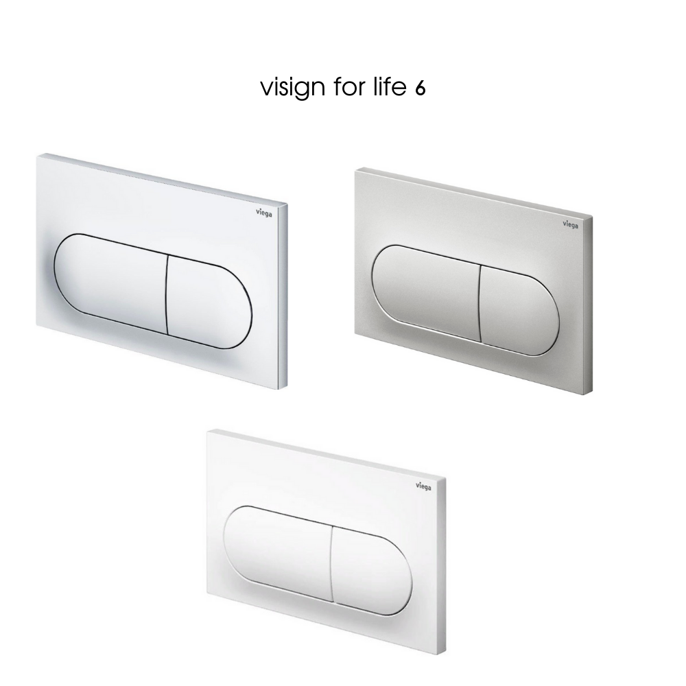 מיכל הדחה סמוי נמוך לקיר גבס עם לחצן ויאגה VIEGA PREVISTA – תמונה 3