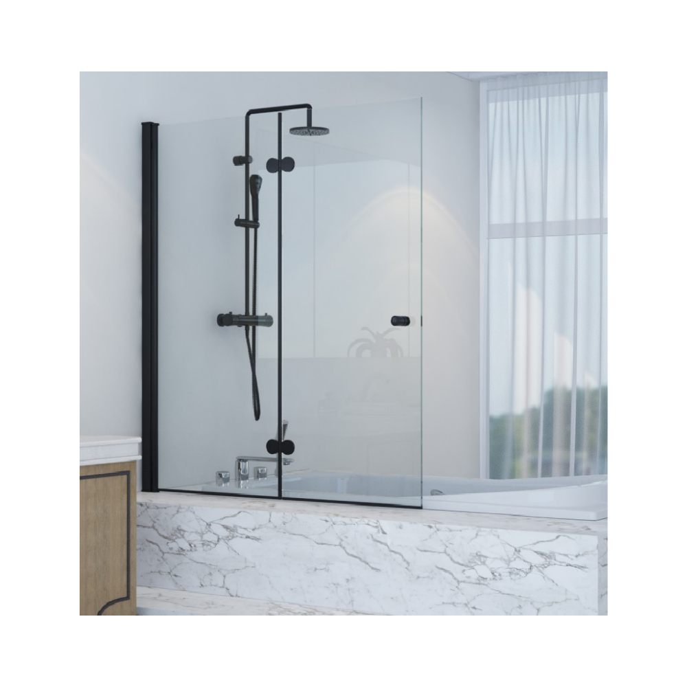 אמבטיון הרמוניקה מתקפל 120 ס"מ פרזול שחור