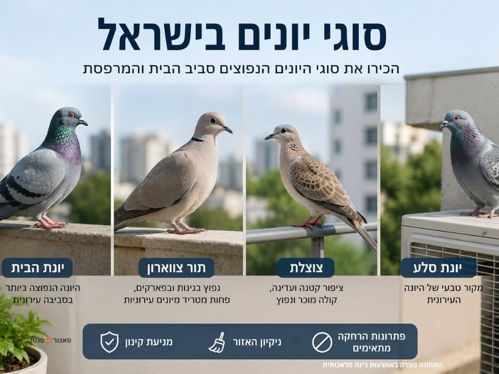 סוגי יונים בישראל
