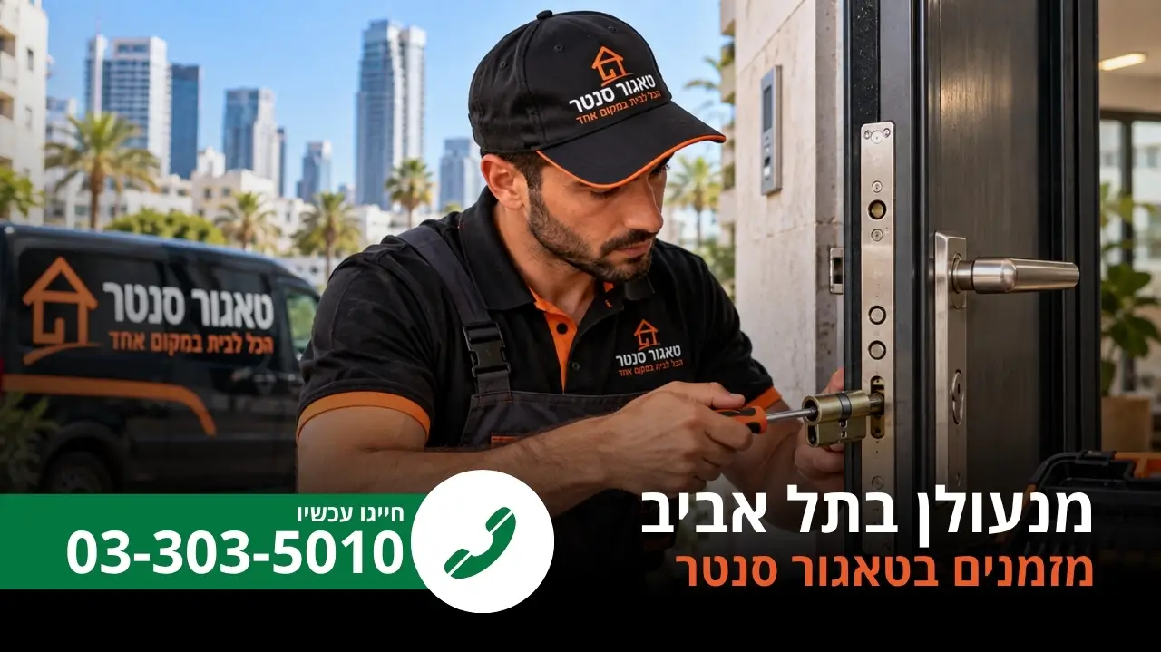 מנעולן בתל אביב מתקן צילינדר בדלת